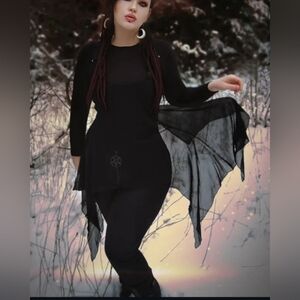Killstar Flowy Mesh Shirt